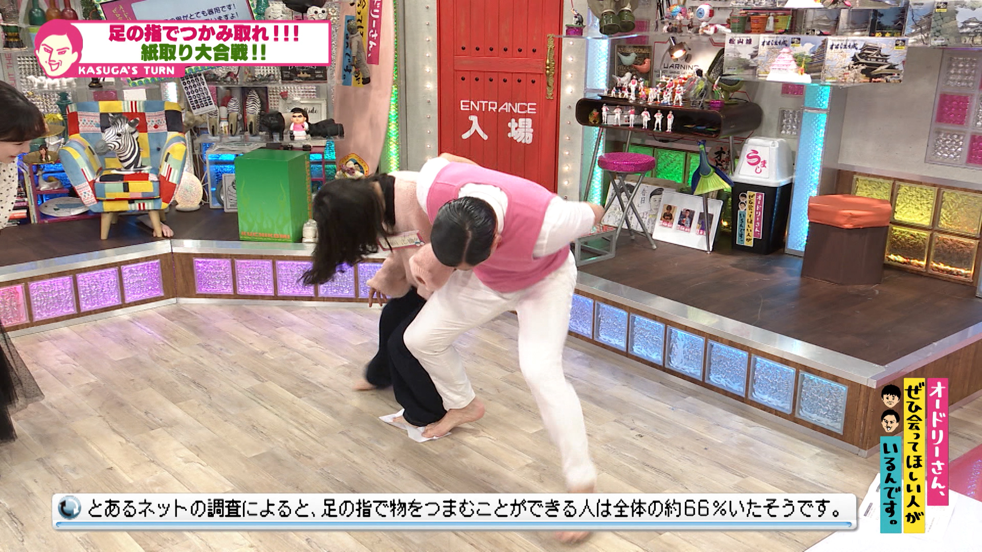 春日さんも負けた！？足の指の力が強い選手権