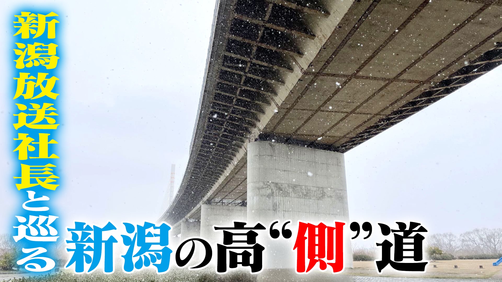 高速道路を上から見ると…雪の絶景▼新潟放送の社長▼三重の道