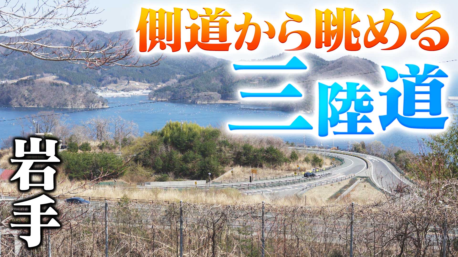 高速道路の下をくぐると…▼橋の手前にある謎のボタン！？